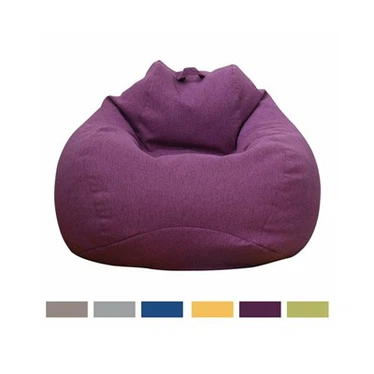 Kouvèti twal fin blan Bean Bag Beanbag